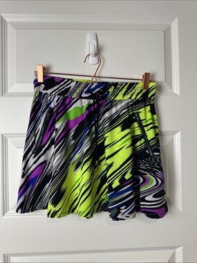 Fabletics Mikah Carnival Abstract Activewear Skirt Pockets Size Small